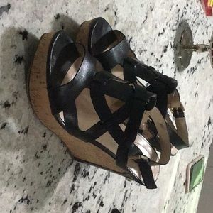 Guess black sandals. Size 9